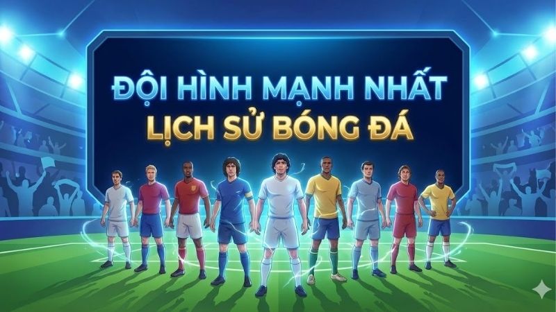 Đội hình mạnh nhất lịch sử bóng đá: Những huyền thoại vĩ đại